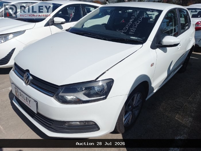 2022 VOLKSWAGEN POLO VIVO 1.4 63KW C/LINE HB (2021-2023) (WHITE)